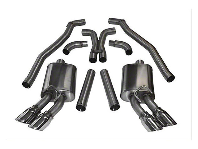Corsa Performance Sport Cat-Back Exhaust with Quad Polished Tips