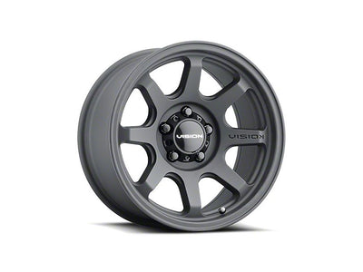 Vision Off-Road Flow Satin Black 6-Lug Wheel; 17x9; -12mm Offset